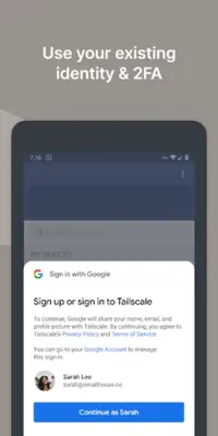 Tailscale android App screenshot 1